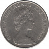 Монета. Гонконг. 5 долларов 1980 год. рев.