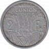 Монета. Реюньон. 2 франка 1948 год. рев.