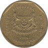 Монета. Сингапур. 1 доллар 2006 год. ав.