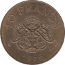 Монета. Монако. 10 франков 1978 год. ав.