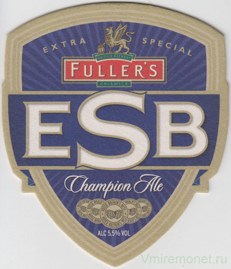 Подставка. Эль Fullers ESB. - 100,00 руб. -Пивная атрибутика-В Мире Монет