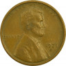 Монета. США. 1 цент 1971 год. Монетный двор S. ав