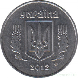 Монета. Украина. 5 копеек 2012 год.