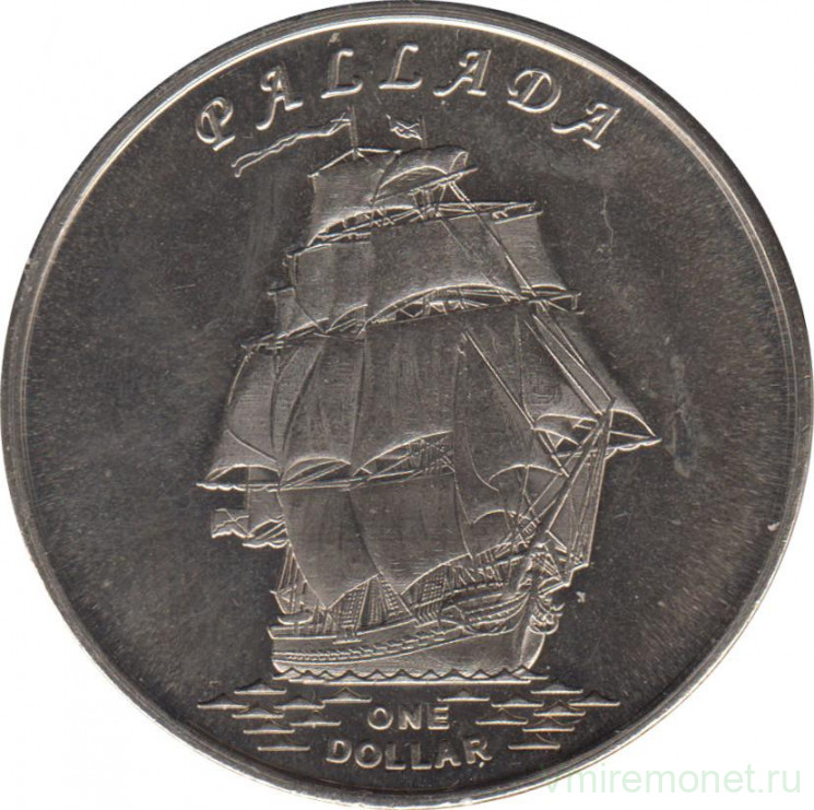 Монета. Острова Гилберта (Кирибати). 1 доллар 2014 год. "Паллада".