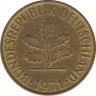  Монета. ФРГ. 10 пфеннигов 1971 год. Монетный двор - Мюнхен (D). ав.