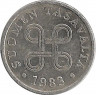 Аверс.Монета. Финляндия. 5 пенни 1983 год.