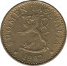 Аверс. Монета. Финляндия. 20 пенни 1982 год.