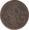 Монета. Польша. 1 грош 1767 год. G. ав.