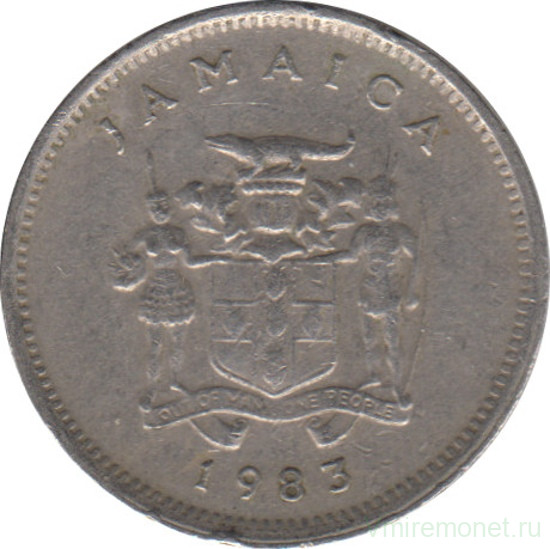 Монета. Ямайка. 5 центов 1983 год.