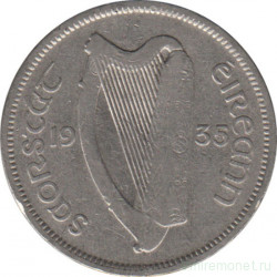 Монета. Ирландия. 6 пенсов 1935 год.