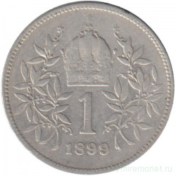 Монета. Австро-Венгерская империя. 1 крона 1899 год. 