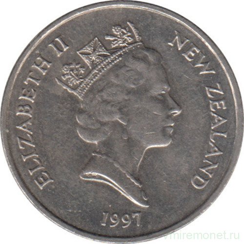 Монета. Новая Зеландия. 5 центов 1997 год.