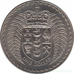 Монета. Новая Зеландия. 1 доллар 1972 год.