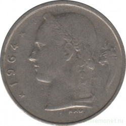 Монета. Бельгия. 1 франк 1964 год. BELGIE.