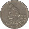 Монета. Гватемала. 25 сентаво 2011 год. рев.