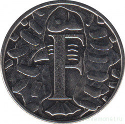 Монета. Великобритания. 10 пенсов 2019 год. Английский алфавит. Буква "F".
