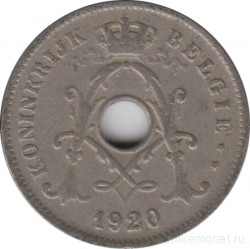 Монета. Бельгия. 10 сантимов 1920 год. BELGIE.
