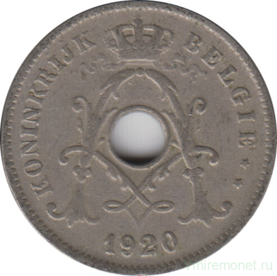 Монета. Бельгия. 10 сантимов 1920 год. BELGIE.