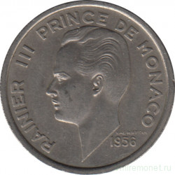 Монета. Монако. 100 франков 1956 год.