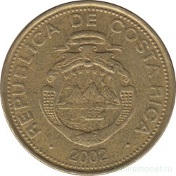 Монета. Коста-Рика. 50 колонов 2002 год.