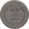 Монета. ФРГ. 2 марки 1992 год. Курт Шумахер. Монетный двор - Берлин (А). рев.