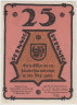 Бона. Нотгельд. Германия. Город Гадебуш. 25 пфеннигов 1922 год. Вариант 404.1.2. рев.