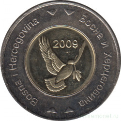 Монета. Босния и Герцеговина. 5 конвертируемых марок 2009 год.