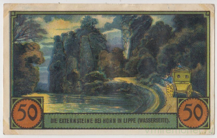 Бона. Нотгельд. Германия. Город Хорн. 50 пфеннигов 1921 год. Вариант 629.3.1.2.