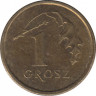 Монета. Польша. 1 грош 2000 год. рев.