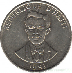 Монета. Гаити. 20 сантимов 1991 год.