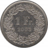  Монета. Швейцария. 1 франк 2003 год. ав.
