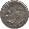 Монета. США. 10 центов 1999 год. Монетный двор P. ав.