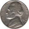 Монета. США. 5 центов 1969 год. Монетный двор D. ав.