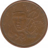 Монета. Франция. 2 цента 1999 год. ав.