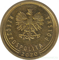 Монета. Польша. 2 гроша 2020 год.