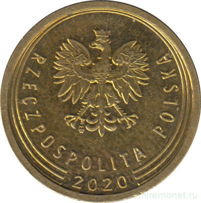 Монета. Польша. 2 гроша 2020 год.