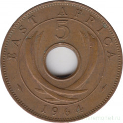 Монета. Британская Восточная Африка. 5 центов 1964 год. 