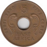 Монета. Британская Восточная Африка. 5 центов 1964 год.  рев.