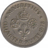 Монета. Маврикий. 1/4 рупии 1978 год. ав.
