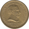 Монета. Уругвай. 10 песо 1965 год. ав.