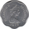 Монета. Сейшельские острова. 5 центов 1972 год. ФАО. рев.