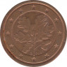Монета. Германия. 2 цента 2007 год. (G). ав.
