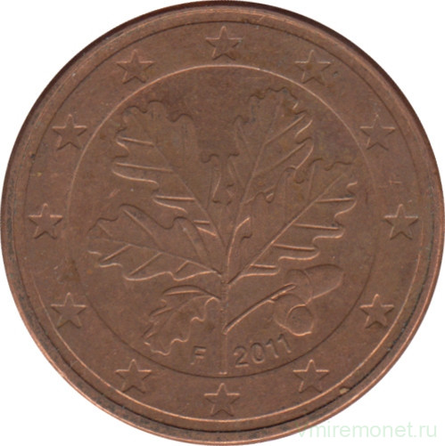 Монета. Германия. 5 центов 2011 год (F).