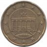 Монета. Германия. 20 центов 2007 год. (J).