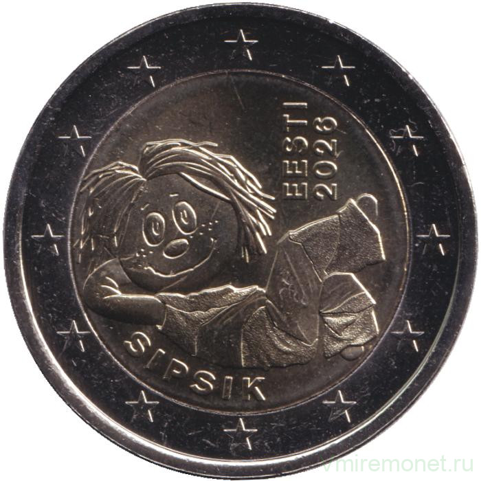 Монета. Эстония. 2 евро 2026 год. Сипсик.