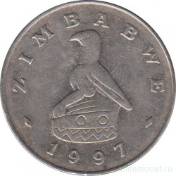 Монета. Зимбабве. 1 доллар 1997 год.