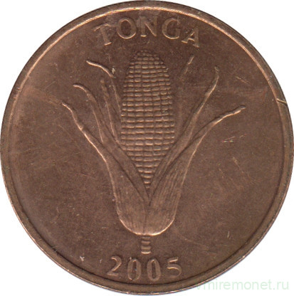Монета. Тонга. 1 сенити 2005 год. 