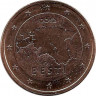 Монета. Эстония. 2 цента 2012 год. 