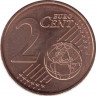 Монета. Эстония. 2 цента 2022 год. рев.