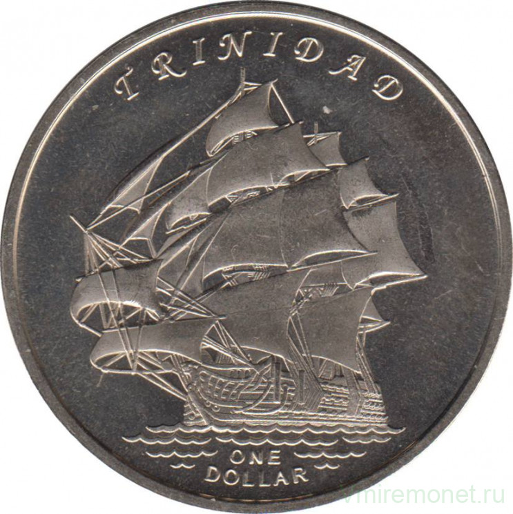 Монета. Острова Гилберта (Кирибати). 1 доллар 2014 год. "Тринидад".